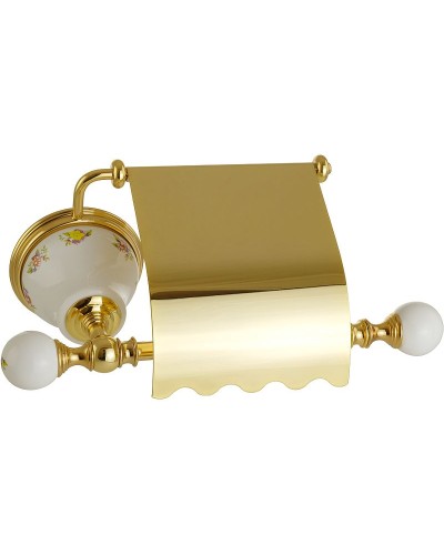 Держатель туалетной бумаги Migliore Provance 17688 с крышкой Золото