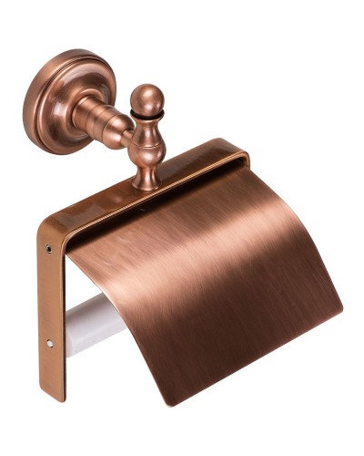 Держатель туалетной бумаги Migliore Mirella 17352 с крышкой Медь