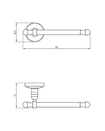 Держатель туалетной бумаги Migliore Mirella 17162 Бронза