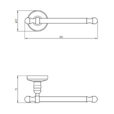 Держатель туалетной бумаги Migliore Mirella 17312 Золото