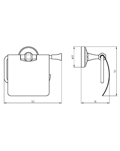 Держатель туалетной бумаги Migliore Fortuna 27694 с крышкой Золото