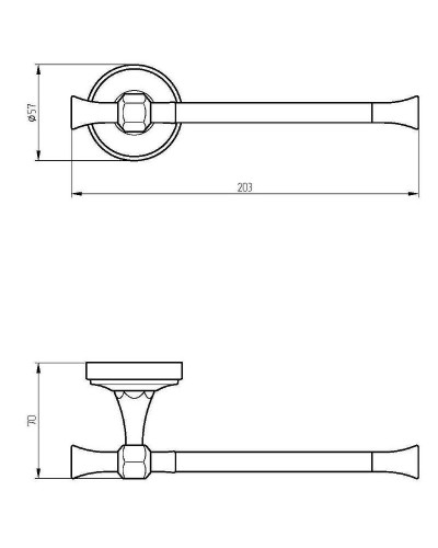 Держатель туалетной бумаги Migliore Fortuna 27691 Золото