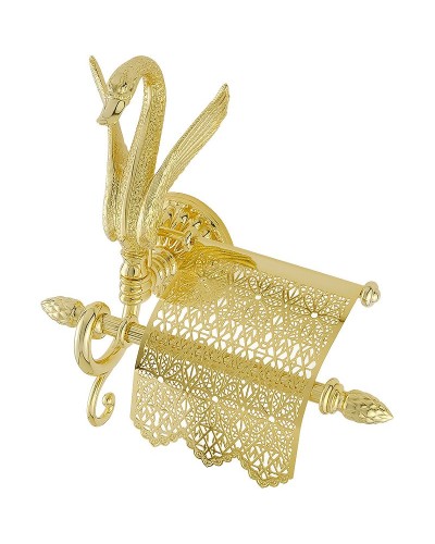 Держатель туалетной бумаги Migliore Luxor 26120 с крышкой Золото