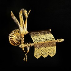 Держатель туалетной бумаги Migliore Luxor 26120 с крышкой Золото