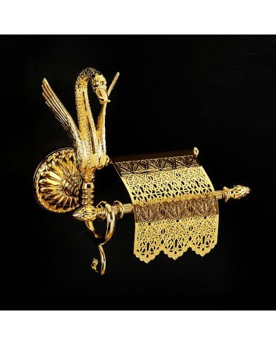 Держатель туалетной бумаги Migliore Luxor 26120 с крышкой Золото