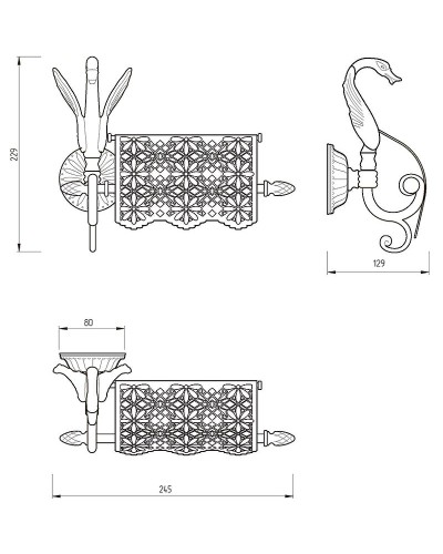 Держатель туалетной бумаги Migliore Luxor 26120 с крышкой Золото