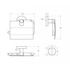 Держатель для туалетной бумаги CEZARES RELAX-PH-BORO