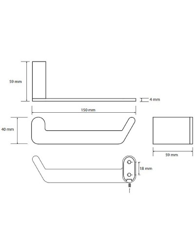 Держатель туалетной бумаги Bemeta Organic 157112021 Хром