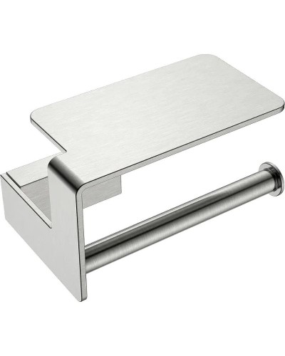 Держатель туалетной бумаги Boheme Q 10941-NB с полкой Никель брашированный