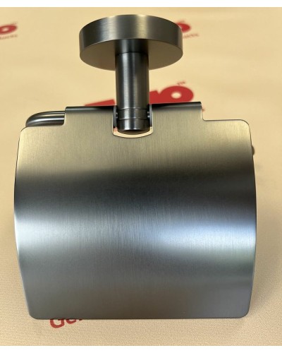 Держатель туалетной бумаги Timo Saona 13042/18 с крышкой Черное золото