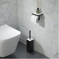 Держатель туалетной бумаги Iddis On-X ONXBL01i43 Черный матовый Белый