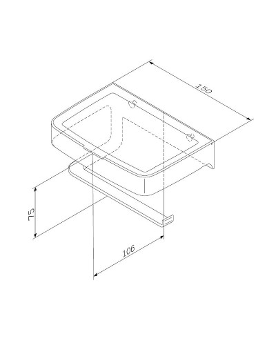 Держатель туалетной бумаги AM.PM Inspire V2.0 A50A341522 Черный матовый