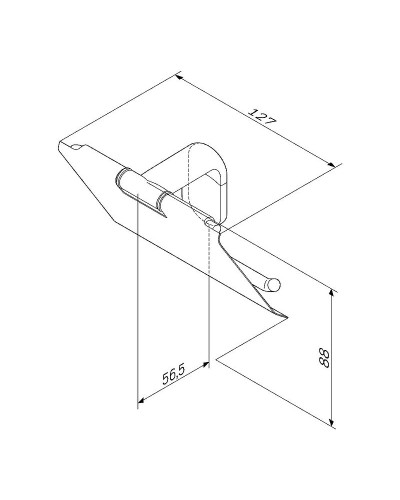 Держатель туалетной бумаги AM.PM X-Joy A84341422 с крышкой Черный матовый