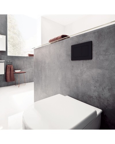 Комплект унитаза BelBagno Uno BB3105CHR/SC с инсталляцией Tece Base K440407 с сиденьем Микролифт и Черной матовой клавишей смыва