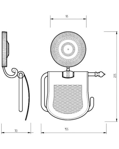 Держатель туалетной бумаги Migliore Montecarlo 31505 с крышкой Бронза