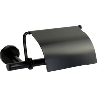 Держатель туалетной бумаги Migliore Fortis 31764 с крышкой Черный матовый