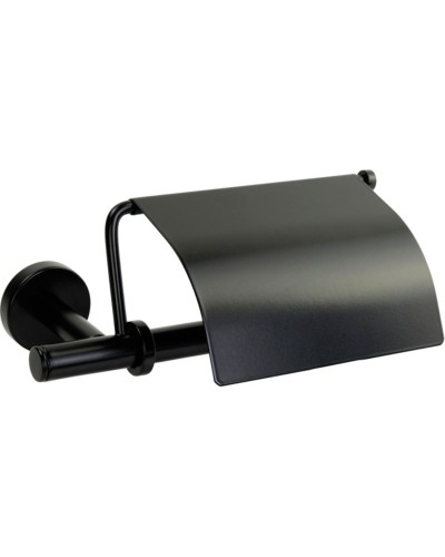 Держатель туалетной бумаги Migliore Fortis 31764 с крышкой Черный матовый
