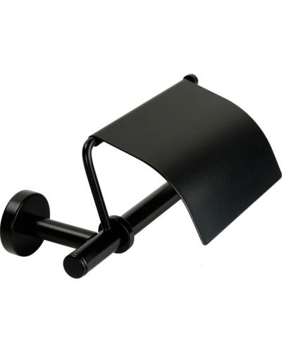 Держатель туалетной бумаги Migliore Fortis 31764 с крышкой Черный матовый