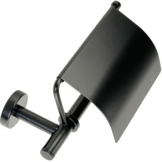 Держатель туалетной бумаги Migliore Fortis 31764 с крышкой Черный матовый