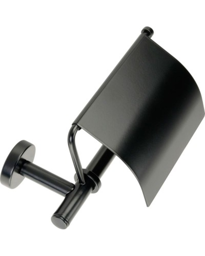 Держатель туалетной бумаги Migliore Fortis 31764 с крышкой Черный матовый