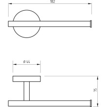 Держатель туалетной бумаги Migliore Fortis 31763 Черный матовый
