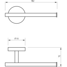 Держатель туалетной бумаги Migliore Fortis 31763 Черный матовый
