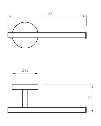 Держатель туалетной бумаги Migliore Fortis 31763 Черный матовый