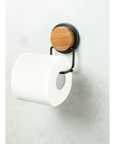 Держатель туалетной бумаги Fixsen Magic Wood FX-46010B Черный матовый