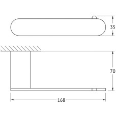 Держатель туалетной бумаги Artwelle Schwarz 7716 Черный матовый