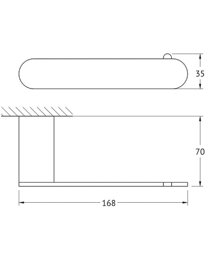 Держатель туалетной бумаги Artwelle Schwarz 7716 Черный матовый