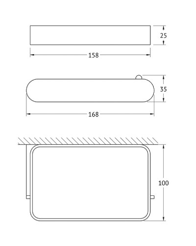 Держатель туалетной бумаги Artwelle Schwarz 7726 с полкой Черный матовый