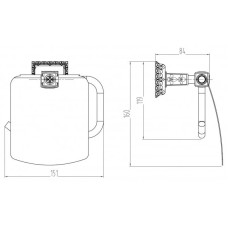 Держатель туалетной бумаги Milacio Alicante MC.916.BR