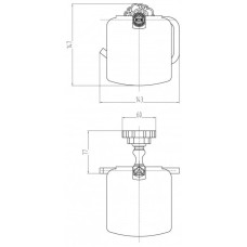 Держатель туалетной бумаги Milacio Villena MC.906.BBR