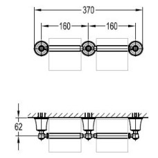 Держатель туалетной бумаги двойной Art&Max Liberty AM-F-8989A