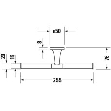 Держатель туалетной бумаги Duravit Starck T 0099381000