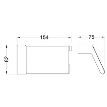 Держатель туалетной бумаги Timo Torne 43042/00 с крышкой Хром
