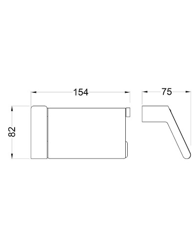 Держатель туалетной бумаги Timo Torne 43042/00 с крышкой Хром