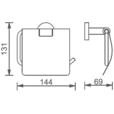 Держатель туалетной бумаги Aquanet 00241914
