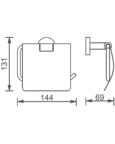 Держатель туалетной бумаги Aquanet 00241914