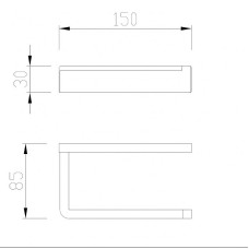 Держатель туалетной бумаги Abber Westen AA1731G Золото матовое
