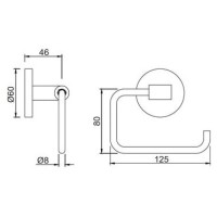 Держатель туалетной бумаги Jaquar Continental ACN-CHR-1151N