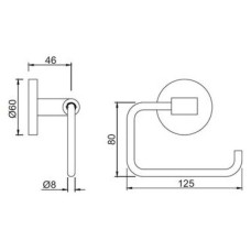Держатель туалетной бумаги Jaquar Continental ACN-CHR-1151N