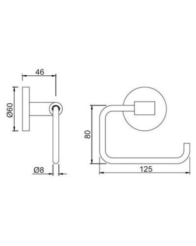 Держатель туалетной бумаги Jaquar Continental ACN-CHR-1151N