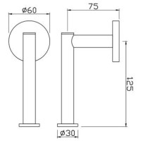 Держатель туалетной бумаги Jaquar Continental ACN-CHR-1155S