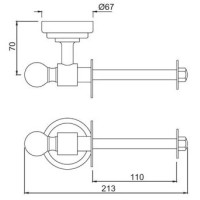 Держатель туалетной бумаги Jaquar Queen's AQN-CHR-7751