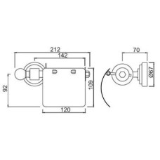 Держатель туалетной бумаги Jaquar Queen's AQN-CHR-7753