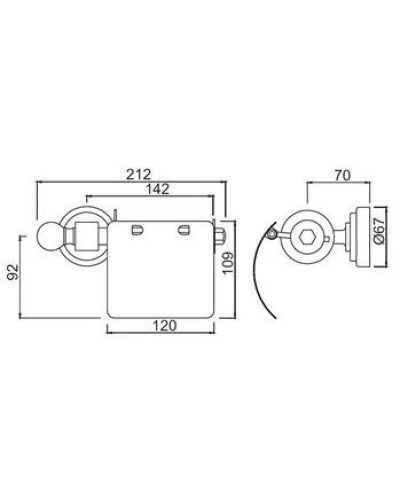 Держатель туалетной бумаги Jaquar Queen's AQN-CHR-7753