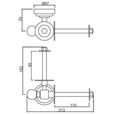 Держатель туалетной бумаги Jaquar Queen's AQN-CHR-7755