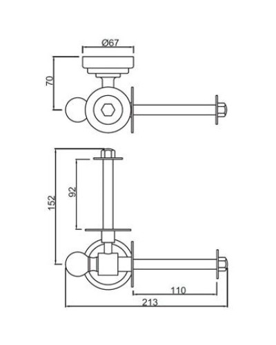 Держатель туалетной бумаги Jaquar Queen's AQN-CHR-7755