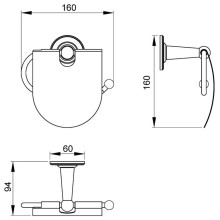 Держатель туалетной бумаги Timo Nelson 160042/02